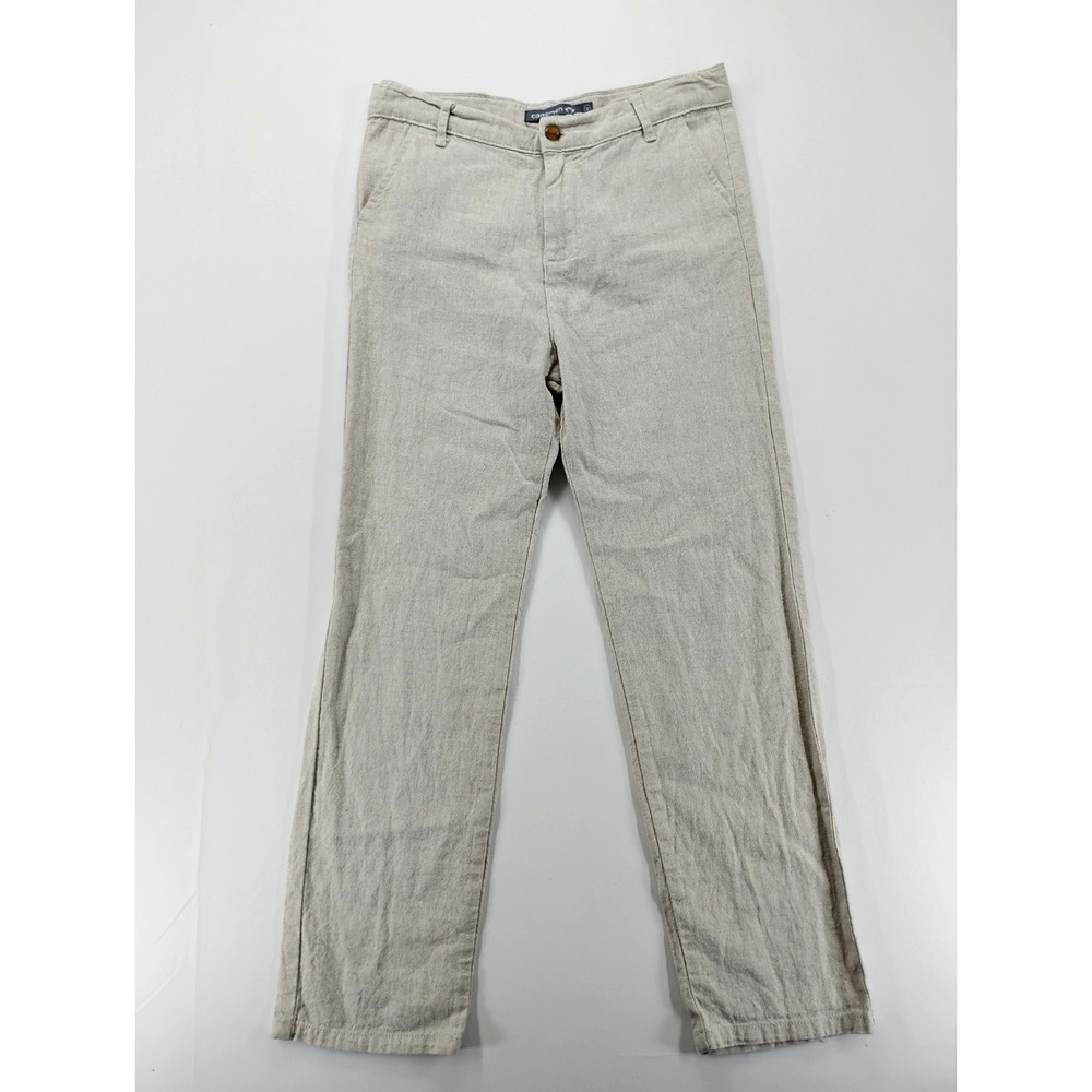 Appaman Linen Straight Leg Pants Boys size 12‎ Light Weight Trousers 28x25